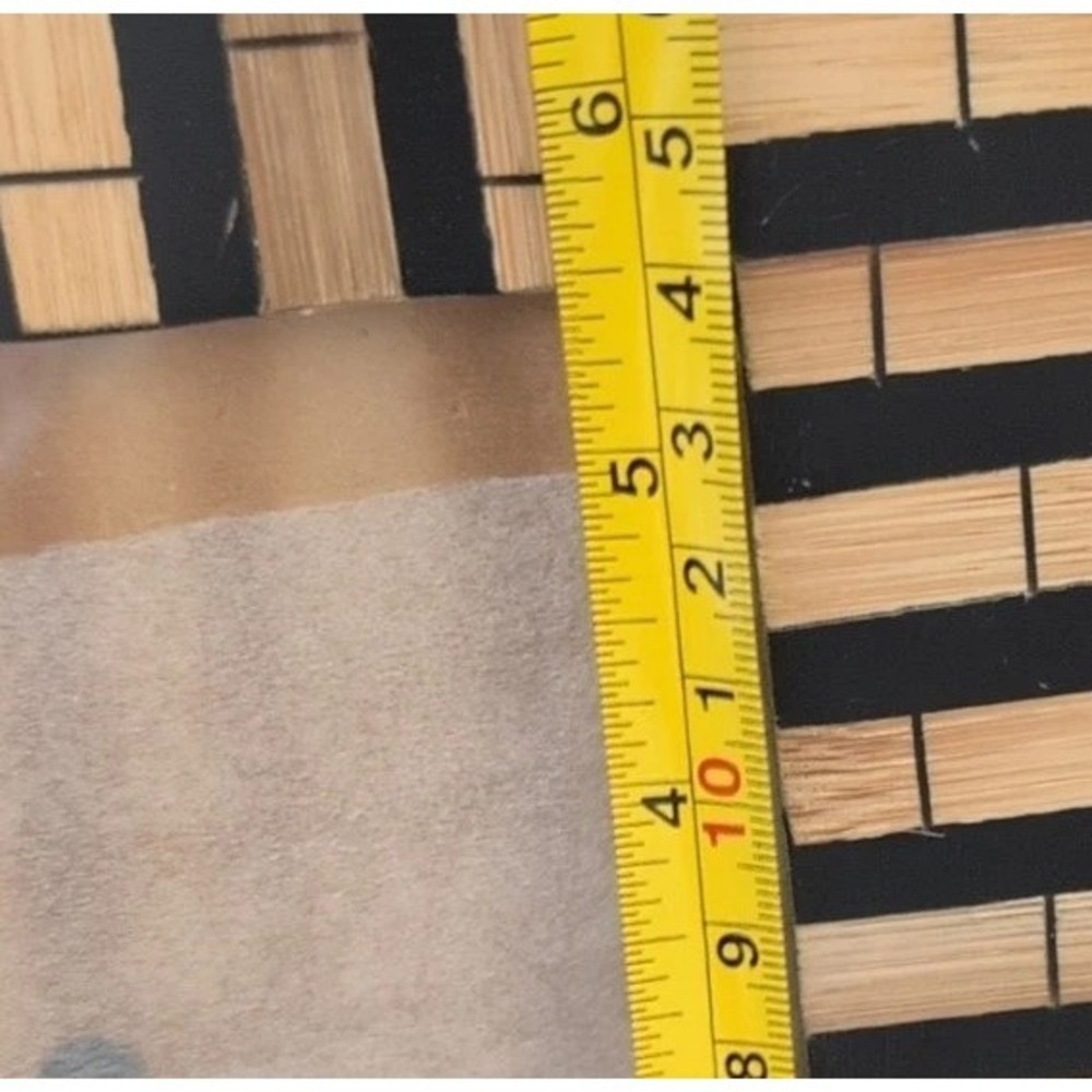 Sicura Photo Frame Black & Natural Wood Inlaid Italian Design For 3 x 5 Picture - Picture 4 of 10